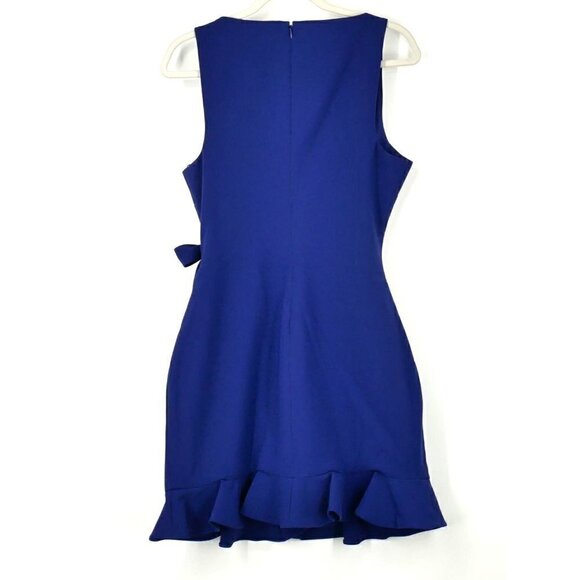 NWT LIKELY Penny Ruffle Dress Blue 10 - Picture 4 of 4